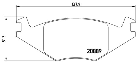 Pastiglie freno anteriori Seat cod.p85019