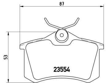 Pastiglie freno posteriori Peugeot cod.p85020