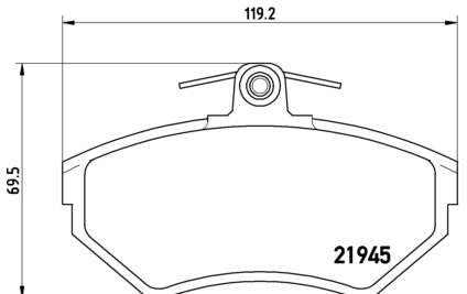 Pastiglie freno anteriori Seat cod.p85032