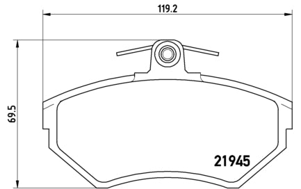 Pastiglie freno anteriori Volkswagen cod.p85042