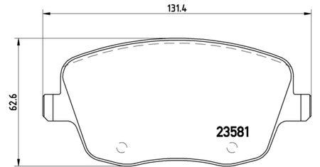 Pastiglie freno anteriori Seat cod.p85057