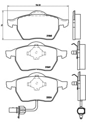 Pastiglie freno anteriori Ford cod.p85060