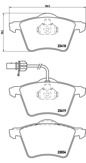 Pastiglie freno anteriori Ford cod.p85062