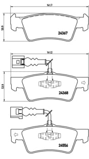 Pastiglie freno posteriori Volkswagen cod.p85068