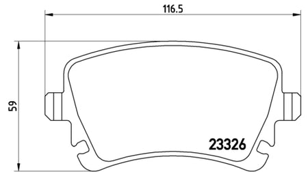 Pastiglie freno posteriori Volkswagen cod.p85083