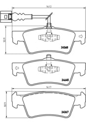 Pastiglie freno posteriori Volkswagen cod.p85091
