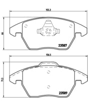 Pastiglie freno anteriori Volkswagen cod.p85105