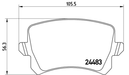 Pastiglie freno posteriori Volkswagen cod.p85108