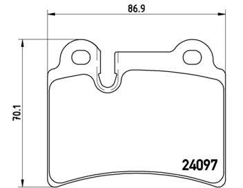 Pastiglie freno posteriori Volkswagen cod.p85111