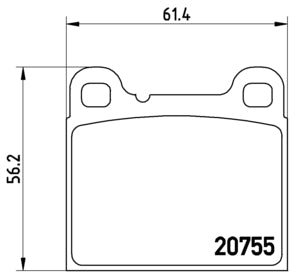 Pastiglie freno posteriori Volvo cod.p86002