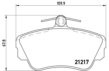 Pastiglie freno anteriori Volvo cod.p86010