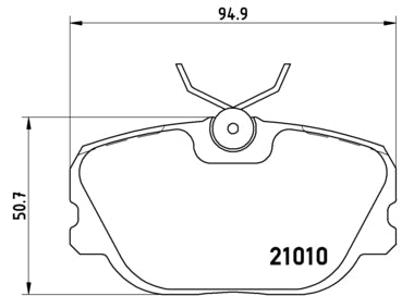 Pastiglie freno anteriori Volvo cod.p86011