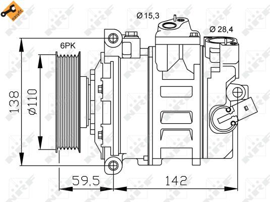 Compressore climatizzatore Audi A1 Sportback (8XA,8XF) dal 09/2011 al 10/2018 codice 32146