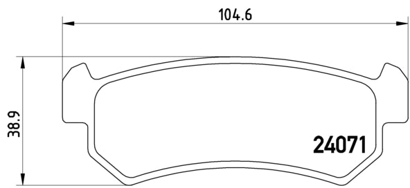 Pastiglie freno posteriori Chevrolet cod.p10001