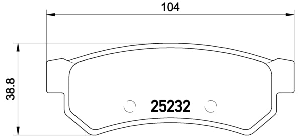 Pastiglie freno posteriori Chevrolet cod.p10053