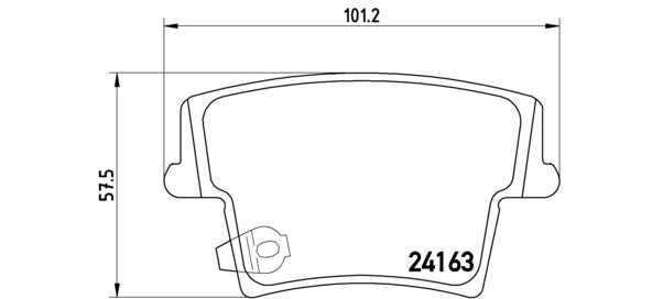 Pastiglie freno posteriori Chrysler cod.p11018