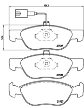 Pastiglie freno anteriori Alfa Romeo 145-146 cod.p23070 Brembo