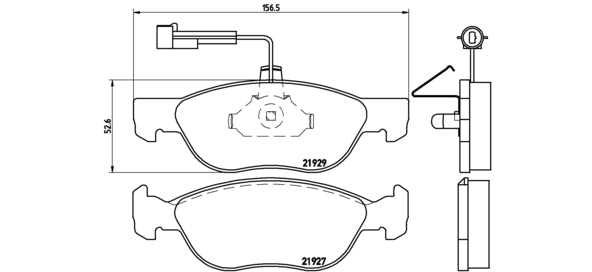 Pastiglie freno anteriori Alfa Romeo 145-146 cod.p23071 Brembo