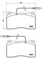 Pastiglie freno anteriori Fiat cod.p23082