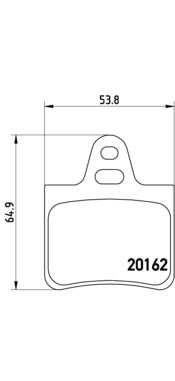 Pastiglie freno posteriori Citroen cod.p61037