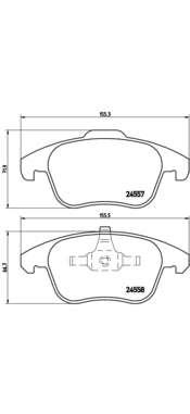 Pastiglie freno anteriori Citroen cod.p61086 Brembo