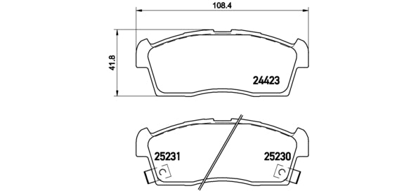 Pastiglie freno anteriori Citroen cod.p61108