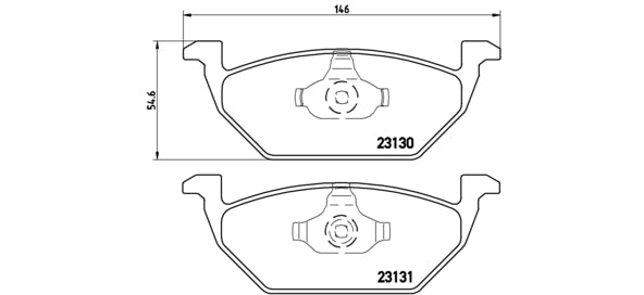 Pastiglie freno anteriori Audi cod.p85041 Brembo