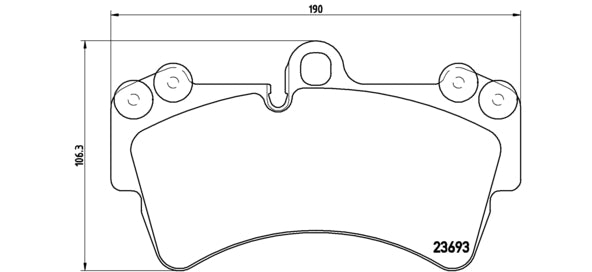 Pastiglie freno anteriori Audi cod.p85065 Brembo