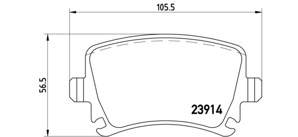 Pastiglie freno posteriori Audi cod.p85073