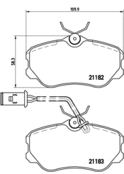 Pastiglie freno anteriori Alfa Romeo 164 cod.p23047 Brembo