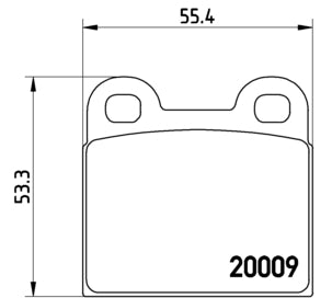 Pastiglie freno posteriori Saab cod.p06001