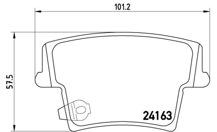 Pastiglie freno posteriori Lancia cod.p11018