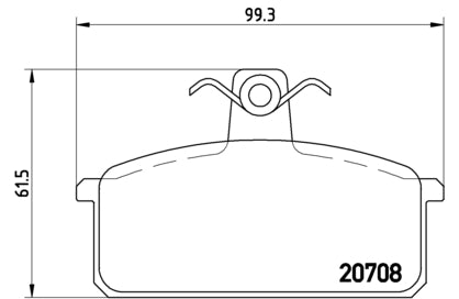 Pastiglie freno anteriori Lancia cod.p23018