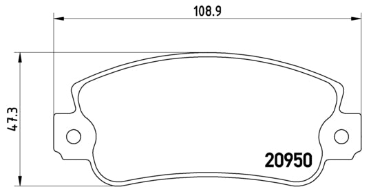 Pastiglie freno anteriori Lancia cod.p23021