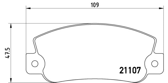 Pastiglie freno posteriori Lancia cod.p23032