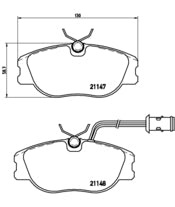 Pastiglie freno anteriori Lancia cod.p23041