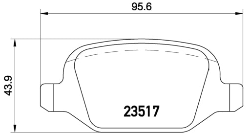 Pastiglie freno posteriori Lancia cod.p23065