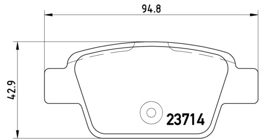 Pastiglie freno posteriori Lancia cod.p23080