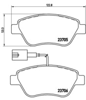 Pastiglie freno anteriori Lancia cod.p23085