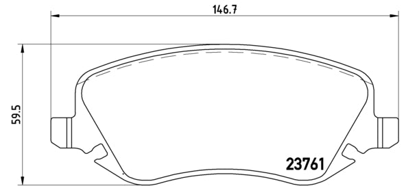 Pastiglie freno anteriori Lancia cod.p23088