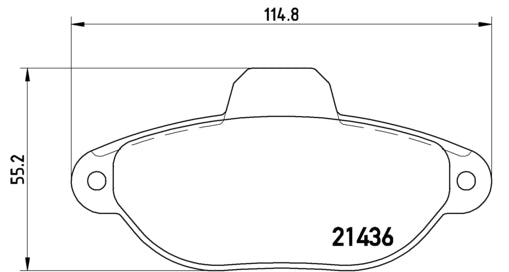 Pastiglie freno anteriori Lancia cod.p23096