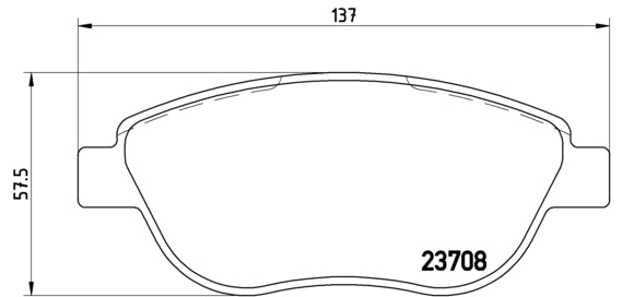 Pastiglie freno anteriori Lancia cod.p23119