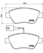 Pastiglie freno anteriori Peugeot cod.p23141