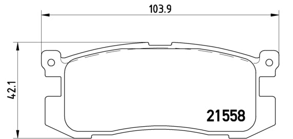Pastiglie freno posteriori Mazda cod.p24025