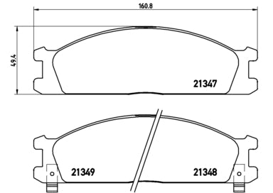 Pastiglie freno anteriori Nissan cod.p24026