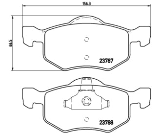 Pastiglie freno anteriori Mazda cod.p24056
