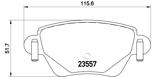 Pastiglie freno posteriori Ford cod.p24059