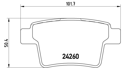 Pastiglie freno posteriori Ford cod.p24063