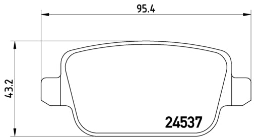 Pastiglie freno posteriori Ford cod.p24075