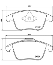 Pastiglie freno anteriori Land Rover cod.p24076